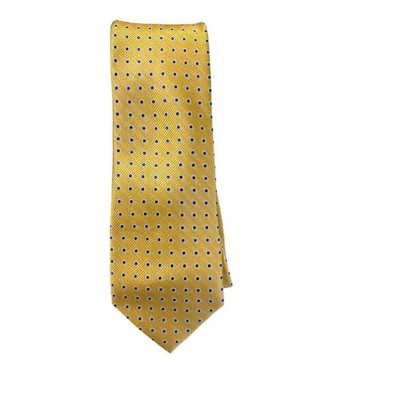 Nordstrom Men’s Shop Silk Tie, yellow and blue - Picture 2 of 5